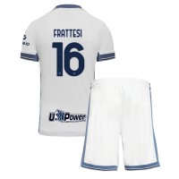 Inter Milan Davide Frattesi #16 Bortedraktsett Barn 2024-25 Kortermet (+ Korte bukser)